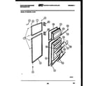 White-Westinghouse RT163NCDD door parts diagram