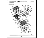 White-Westinghouse RT216JCW5 shelves and supports diagram