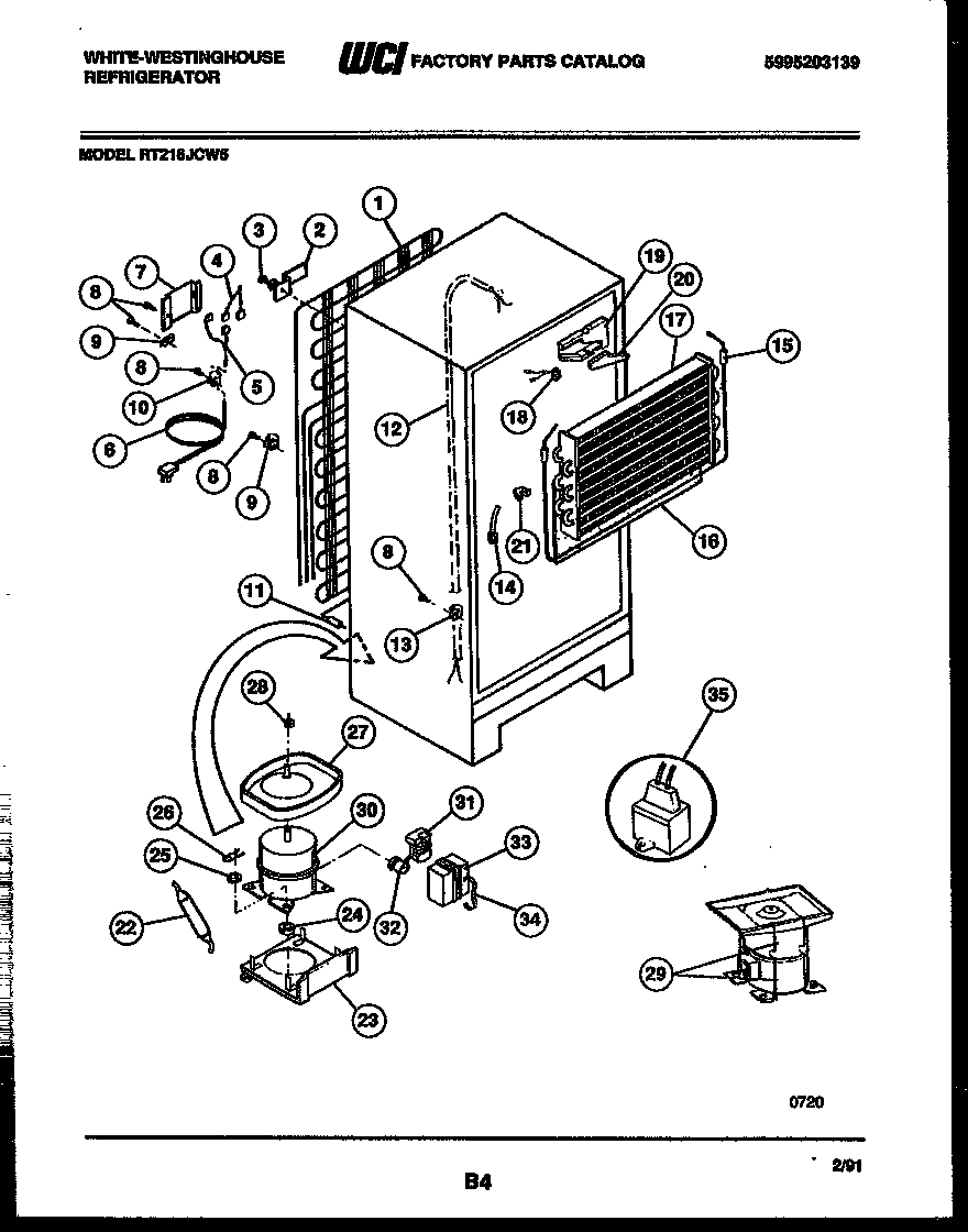 System and automatic defrost parts
