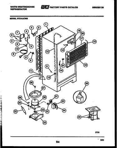 System and automatic defrost parts