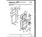White-Westinghouse RT174LCH2 door parts diagram