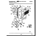White-Westinghouse RT174LCD2 system and automatic defrost parts diagram