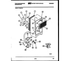 White-Westinghouse RT193MCF1 system and automatic defrost parts diagram