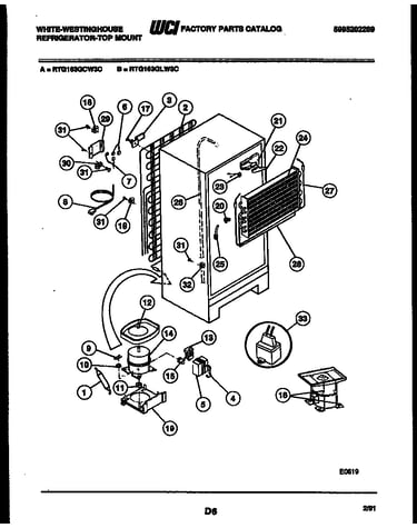 System and automatic defrost parts