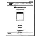 White-Westinghouse SU200PXW1 cover sheet diagram