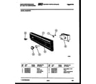 White-Westinghouse SU200PXW1 console and control parts diagram