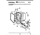 White-Westinghouse SU200PXW1 tub and frame parts diagram