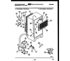 White-Westinghouse RTG174GLW3B system and automatic defrost parts diagram