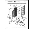 White-Westinghouse RS227MCH1 system and automatic defrost parts diagram