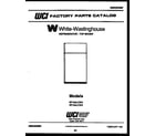 White-Westinghouse RT194LCD3 cover page diagram