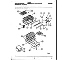 White-Westinghouse RT194LCW2 shelves and supports diagram