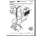 White-Westinghouse RT199MCV2 system and automatic defrost parts diagram