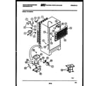 White-Westinghouse RT197MCW1 system and automatic defrost parts diagram