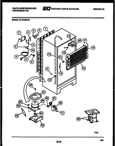 System and automatic defrost parts
