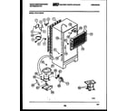 White-Westinghouse PRT217MCD1 system and automatic defrost parts diagram
