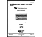 White-Westinghouse AH118K2A2 front cover diagram
