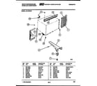 White-Westinghouse AH118K2A2 cabinet and installation parts diagram