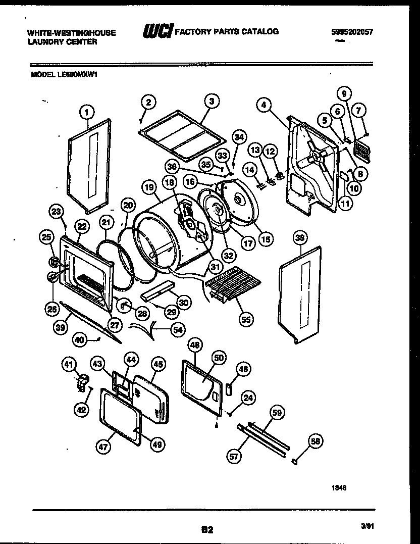 CABINET AND COMPONENT PARTS