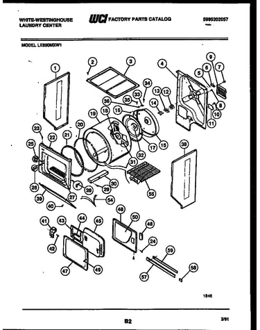 Cabinet and component parts