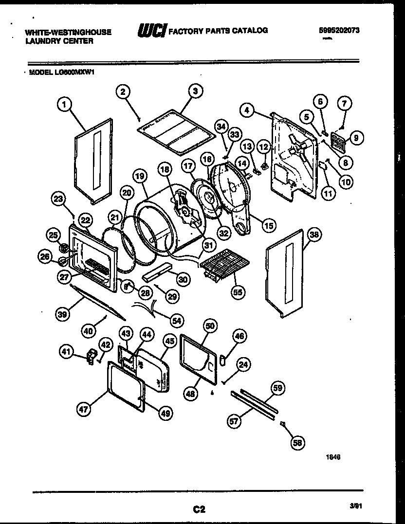 Cabinet and component parts