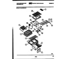 White-Westinghouse RT181MLW0 shelves and supports diagram