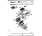 White-Westinghouse PRT154MCH1 shelves and supports diagram