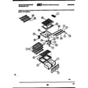 White-Westinghouse PRT154MCD1 shelves and supports diagram