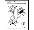 White-Westinghouse PRT154MCD1 system and automatic defrost parts diagram
