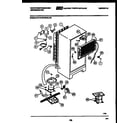 White-Westinghouse RT151MCW0 system and automatic defrost parts diagram