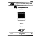 White-Westinghouse KS860NKW1 cover diagram