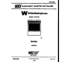 White-Westinghouse KS540NKW1 cover diagram