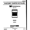 White-Westinghouse GF950ND3 cover page diagram