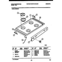 White-Westinghouse GF950ND3 cooktop parts diagram