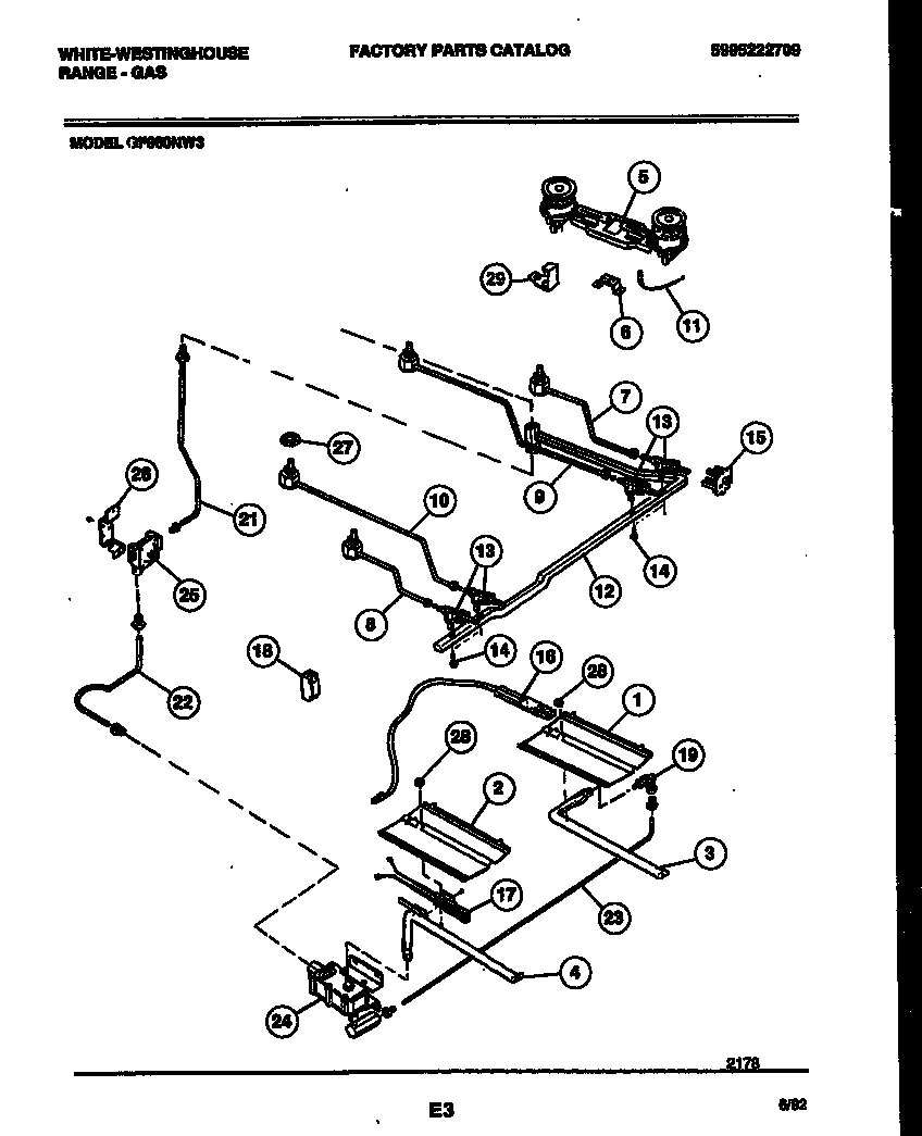 BURNER, MANIFOLD AND GAS CONTROL