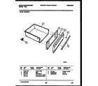 White-Westinghouse GF950NW3 drawer parts diagram