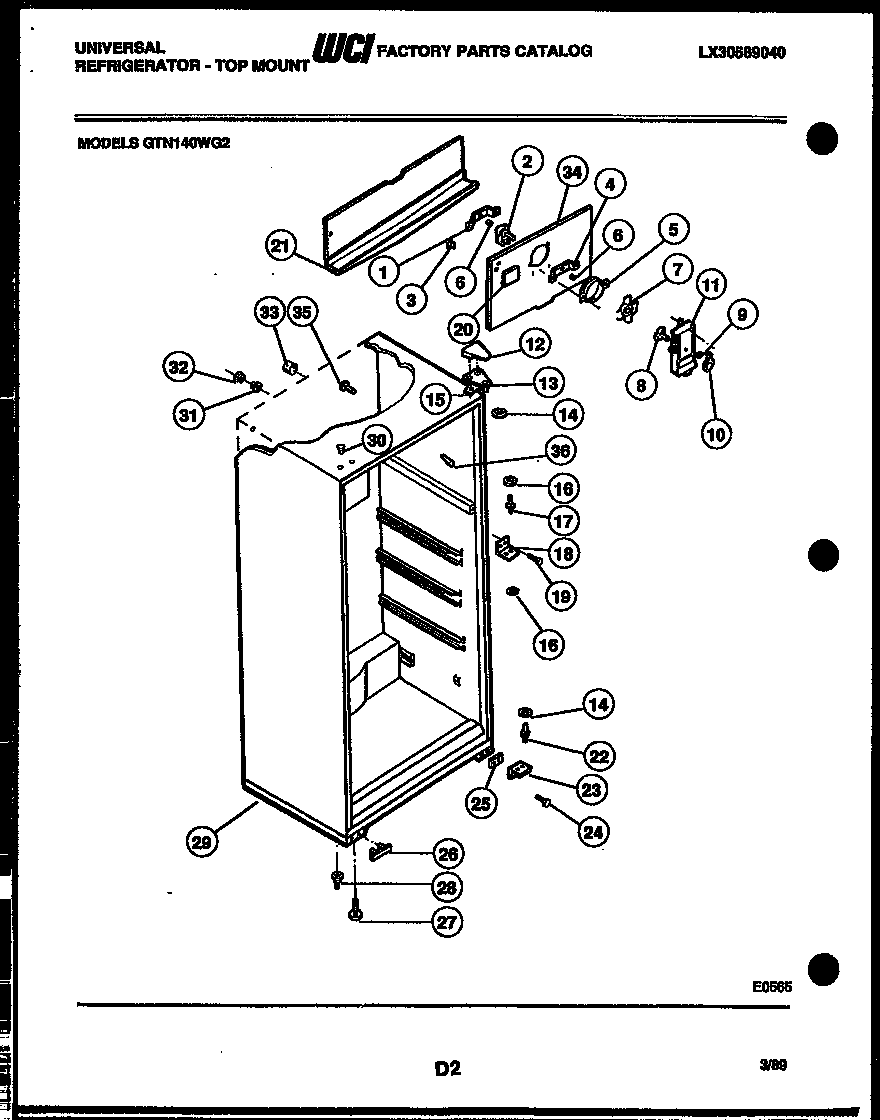 CABINET PARTS