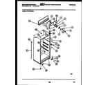 White-Westinghouse PRT134PCW0 cabinet parts diagram