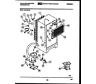 White-Westinghouse RT216MCV3 system and automatic defrost parts diagram