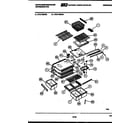 White-Westinghouse RT217MCV4 shelves and supports diagram