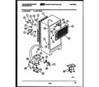 White-Westinghouse RT217MCV4 system and automatic defrost parts diagram