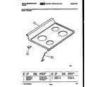 White-Westinghouse KF480ND2 cooktop parts diagram