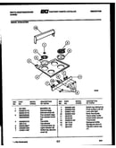 Backguard and cooktop parts