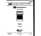 White-Westinghouse KF400GDH6 cover diagram
