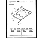 White-Westinghouse KF400GDW6 cooktop parts diagram