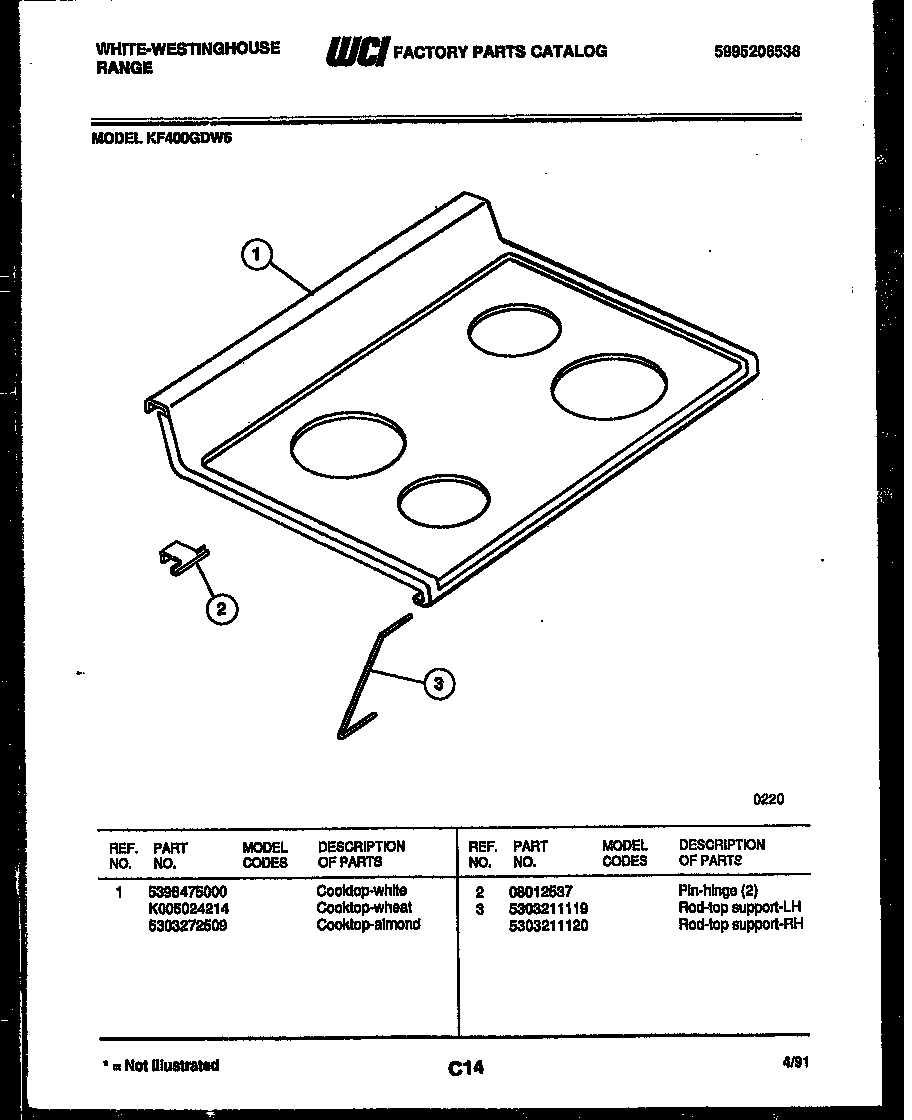 Cooktop parts