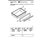 White-Westinghouse KF400GDD6 drawer parts diagram