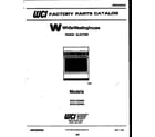 White-Westinghouse KF211KDW3 cover diagram