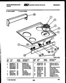 Backguard and cooktop parts