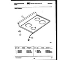White-Westinghouse KF560GDW7 cooktop parts diagram
