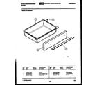 White-Westinghouse KF560GDD7 drawer parts diagram
